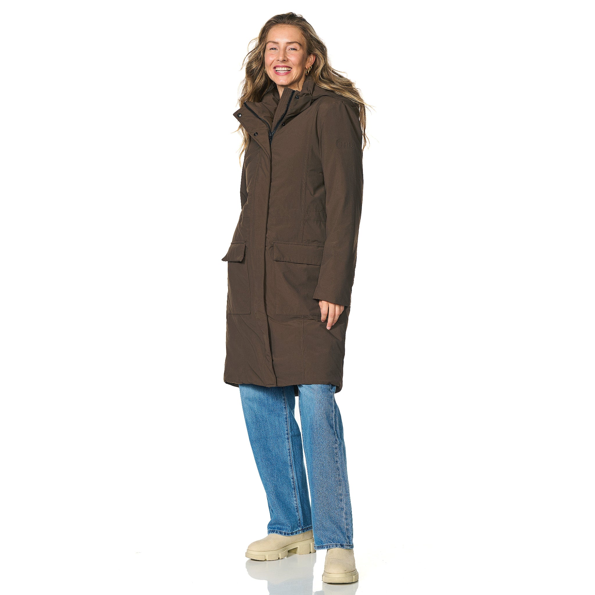 Winterparka Aspen donkerbruin Happy Rainy Days