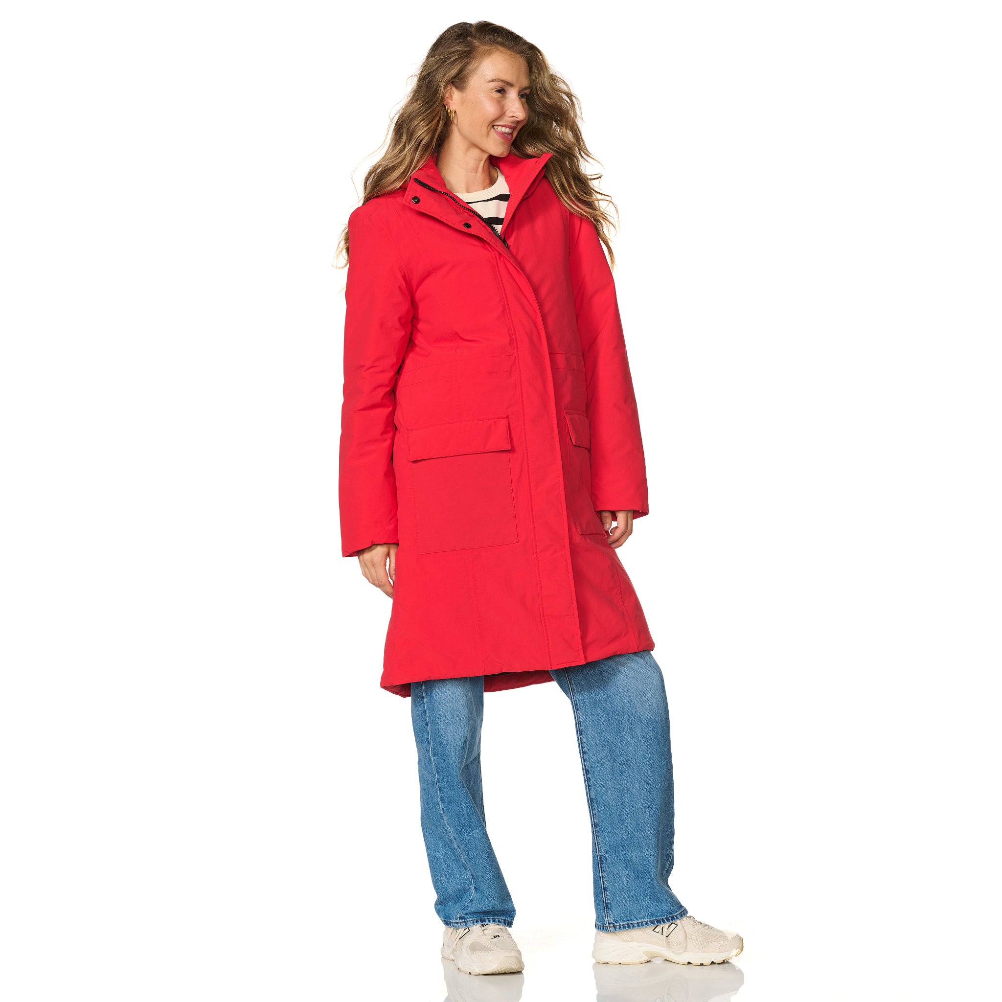 Winterparka Aspen rood Happy Rainy Days