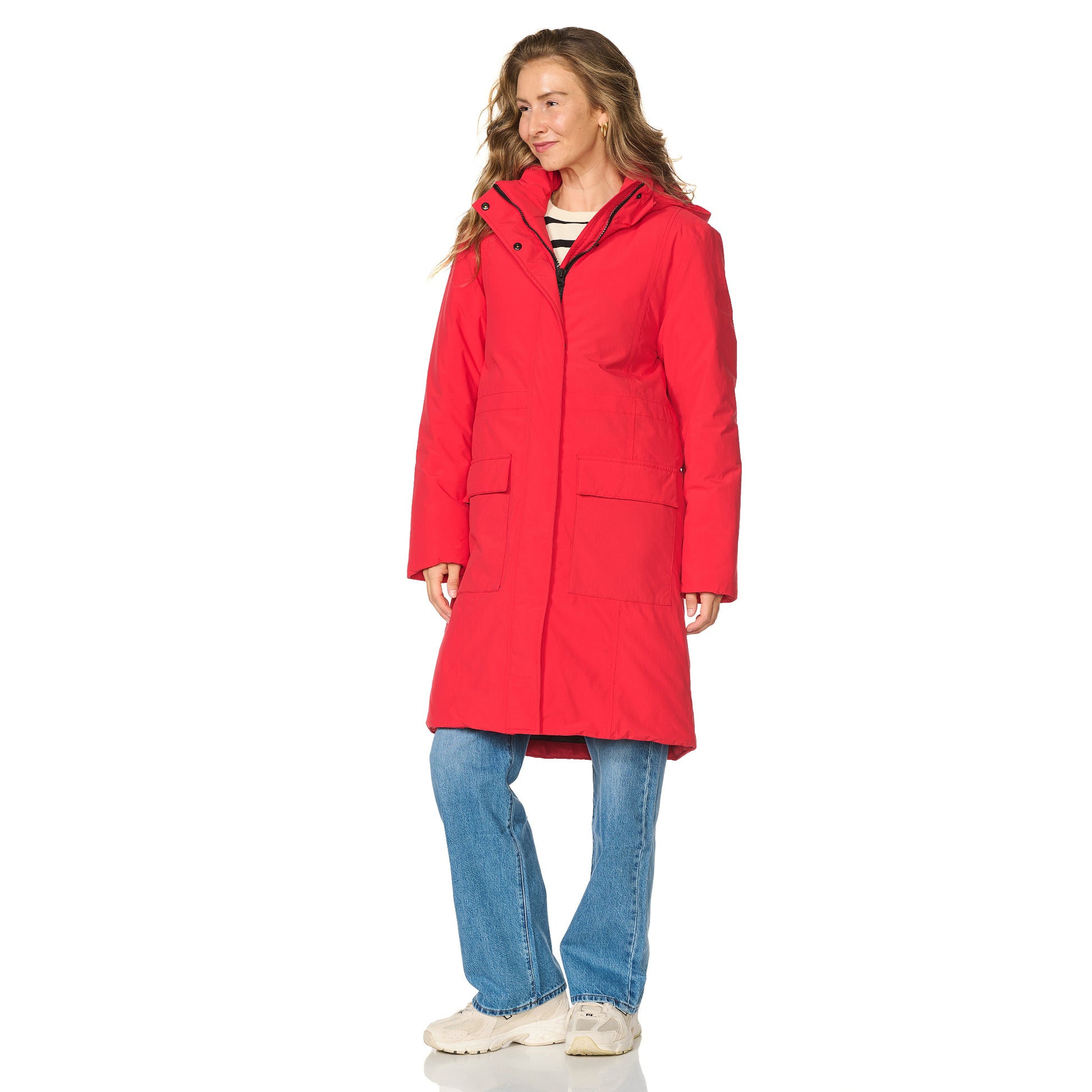 Winterparka Aspen rood Happy Rainy Days