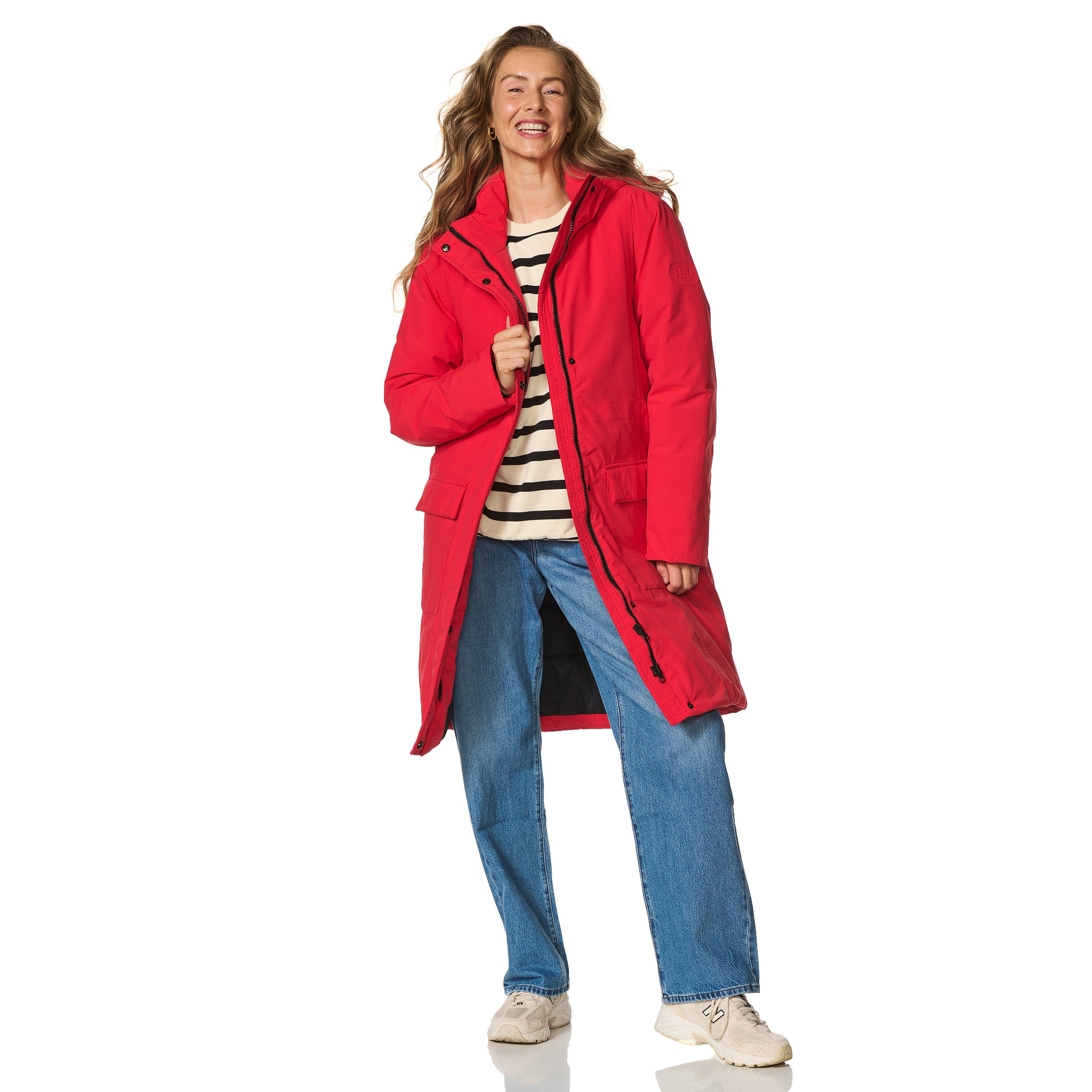 Winterparka Aspen rood Happy Rainy Days