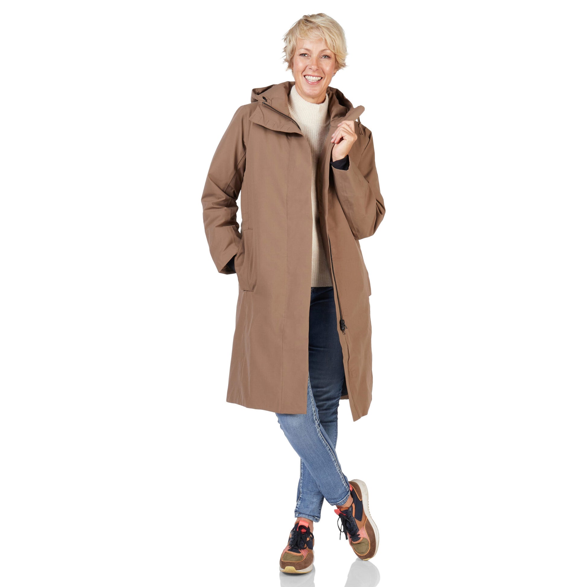 Winterjas Phoenix taupe Happy Rainy Days