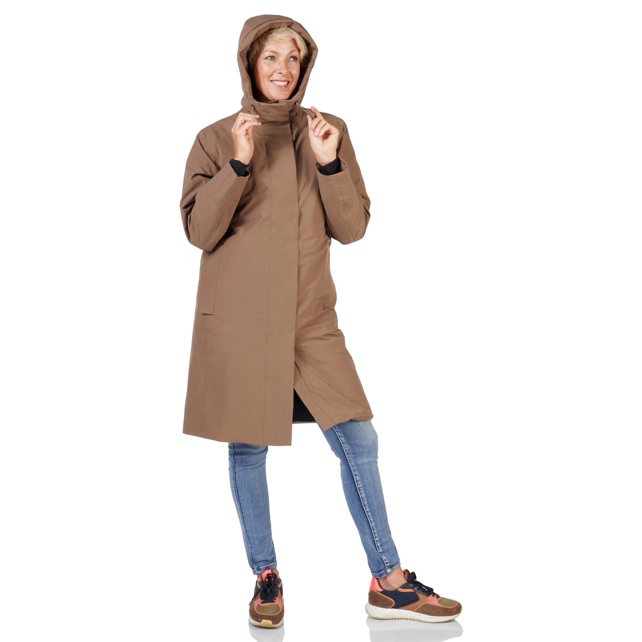 Winterjas Phoenix taupe Happy Rainy Days