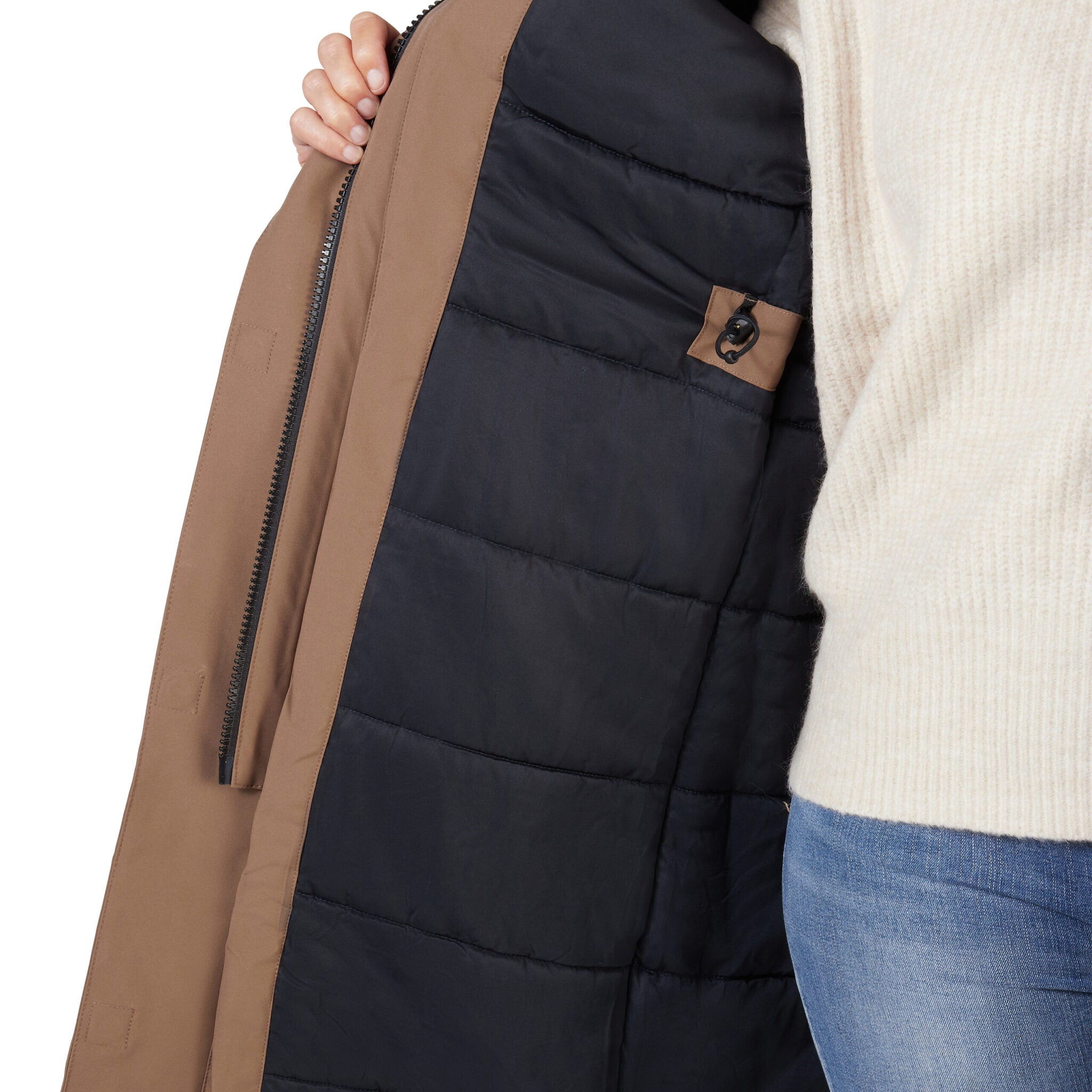 Winterjas Phoenix taupe Happy Rainy Days