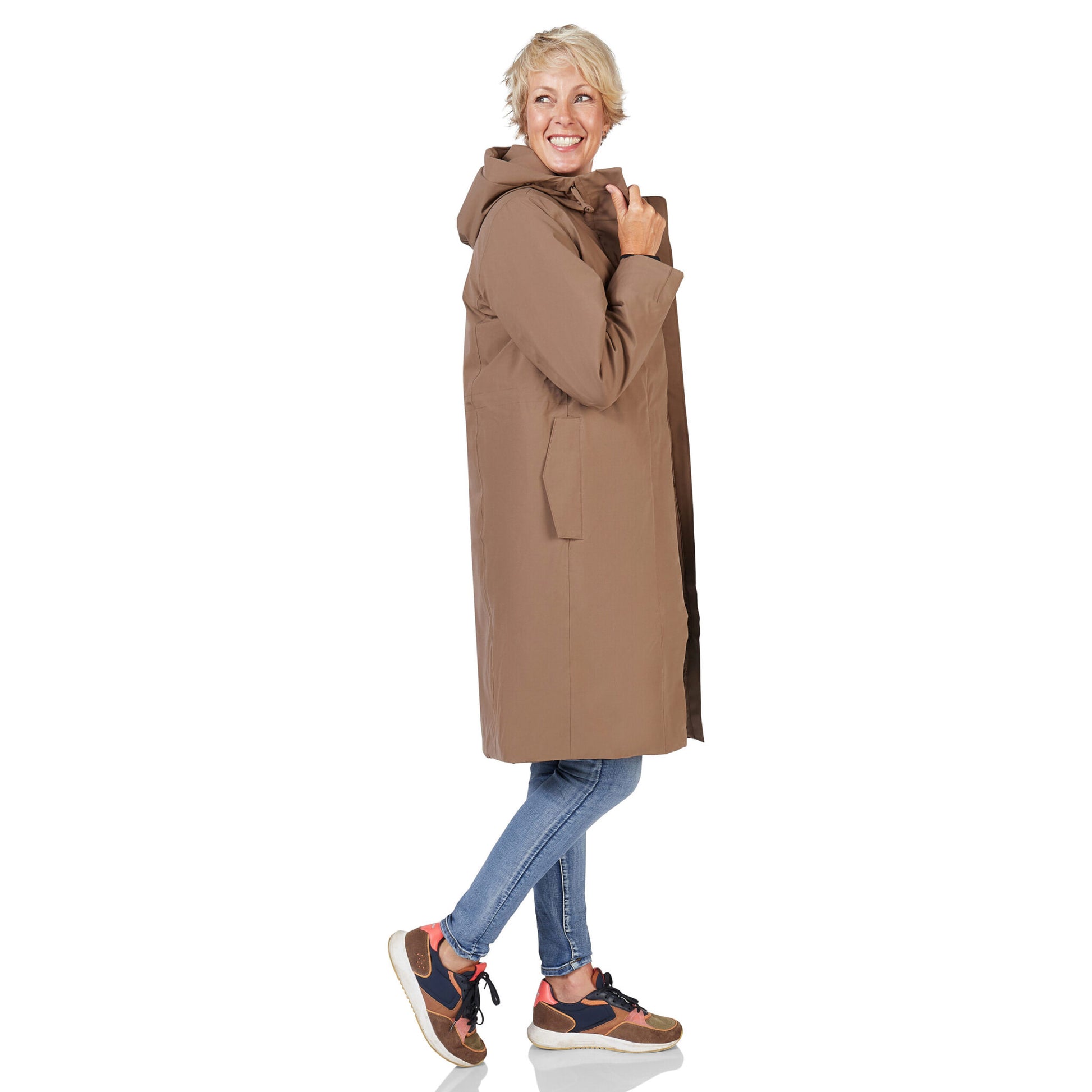 Winterjas Phoenix taupe Happy Rainy Days