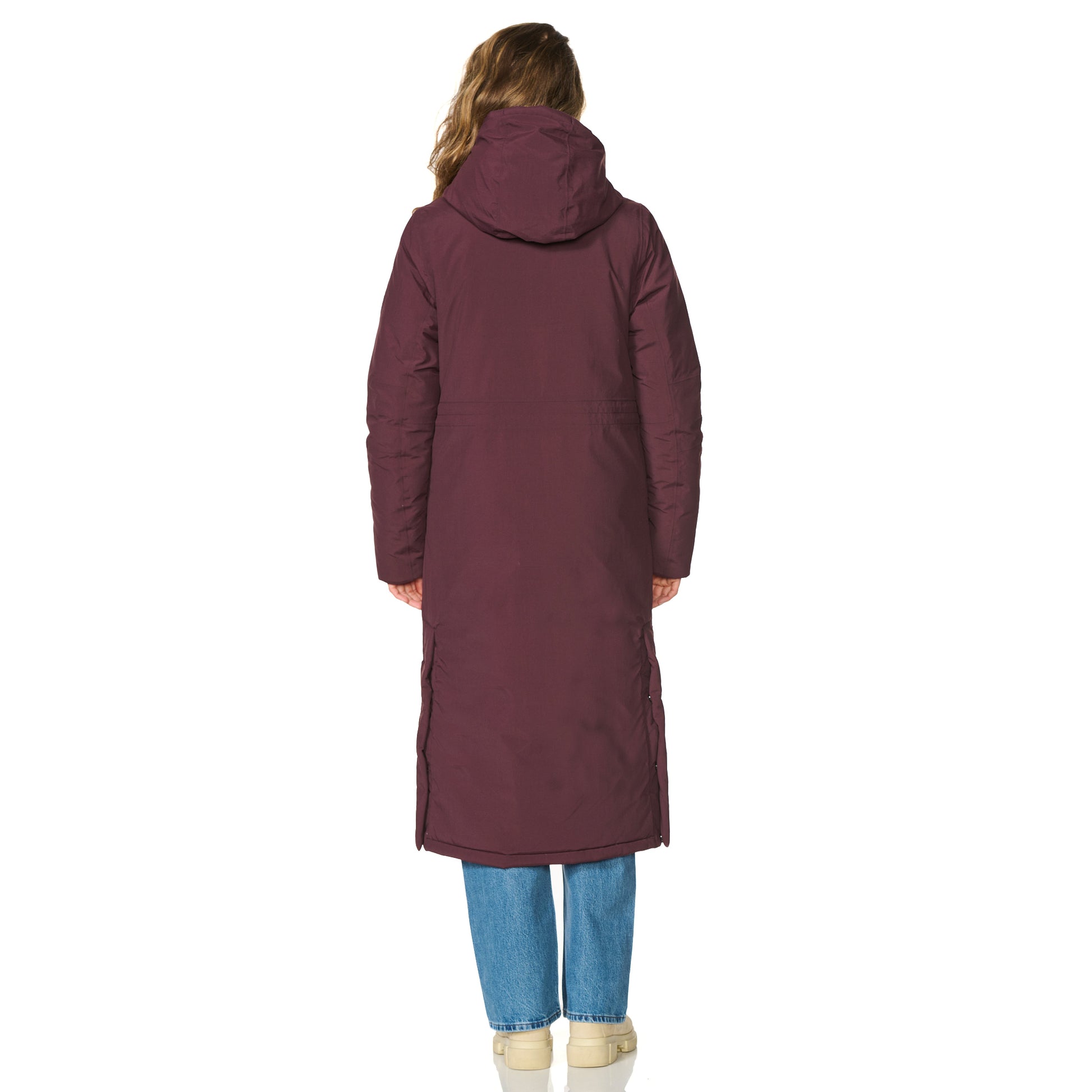 Winterjas Vancouver burgandy happy rainy days