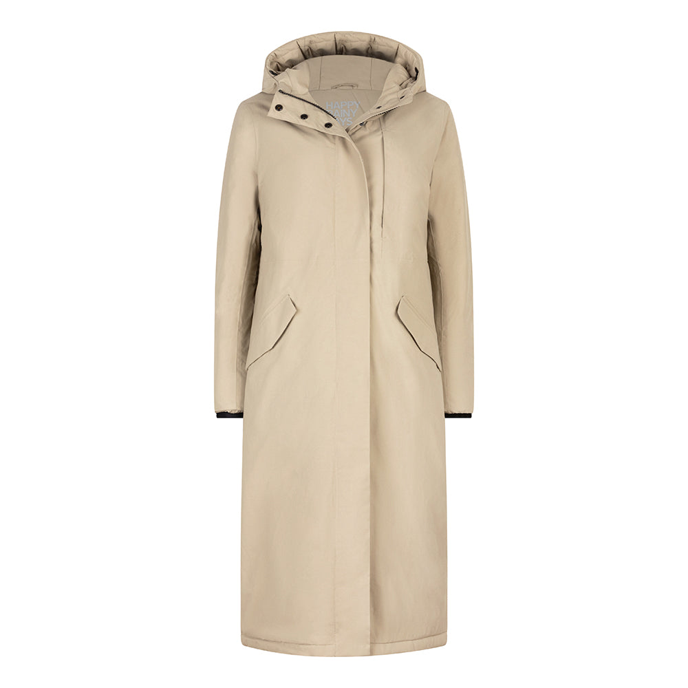 Winterjas Vancouver beige happy rainy days