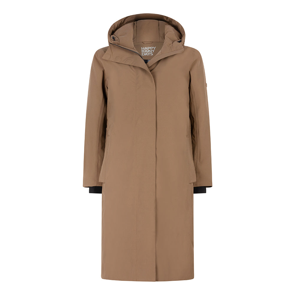 Winterjas Phoenix taupe Happy Rainy Days